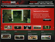 Tablet Screenshot of paintballbasel.ch